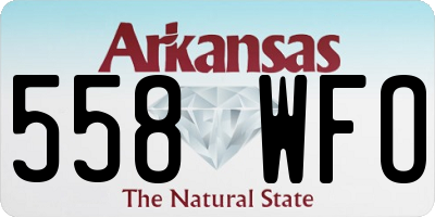 AR license plate 558WFO