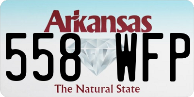 AR license plate 558WFP