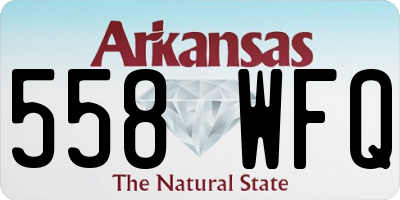 AR license plate 558WFQ