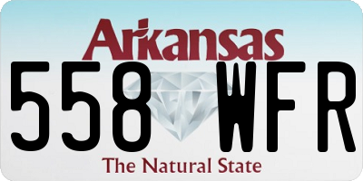 AR license plate 558WFR