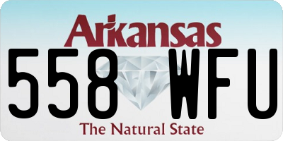 AR license plate 558WFU