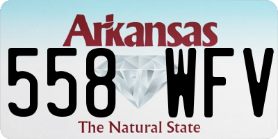 AR license plate 558WFV