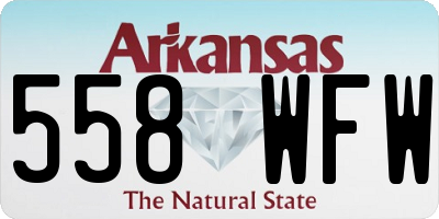 AR license plate 558WFW