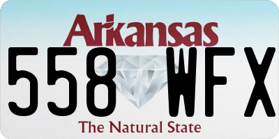 AR license plate 558WFX