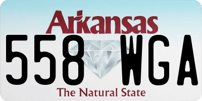AR license plate 558WGA