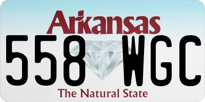 AR license plate 558WGC