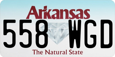 AR license plate 558WGD