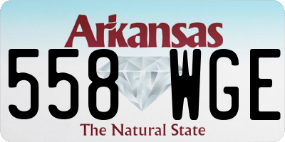 AR license plate 558WGE