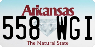 AR license plate 558WGI