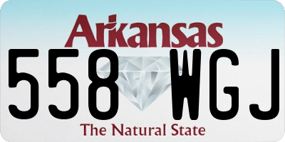 AR license plate 558WGJ