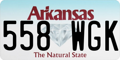 AR license plate 558WGK