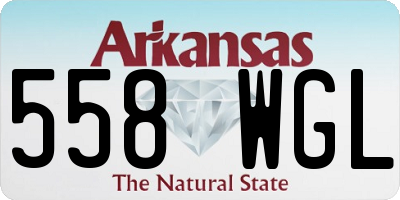 AR license plate 558WGL