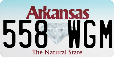 AR license plate 558WGM