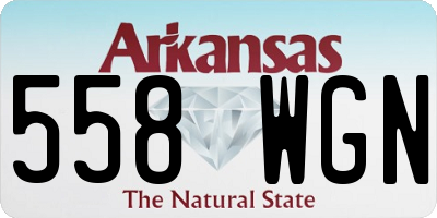 AR license plate 558WGN