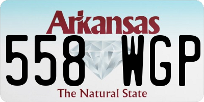 AR license plate 558WGP