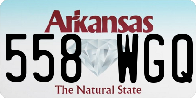 AR license plate 558WGQ