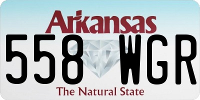 AR license plate 558WGR