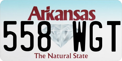 AR license plate 558WGT