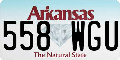 AR license plate 558WGU