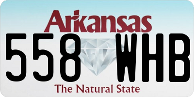 AR license plate 558WHB