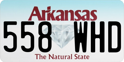 AR license plate 558WHD