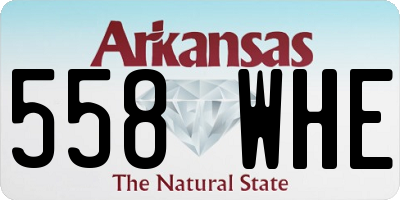 AR license plate 558WHE