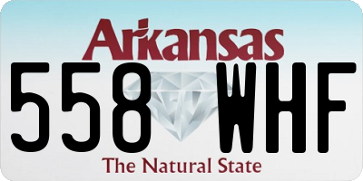 AR license plate 558WHF