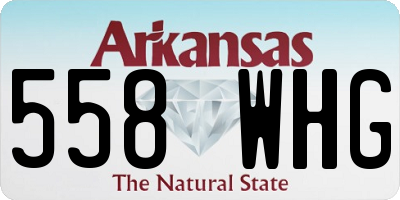AR license plate 558WHG
