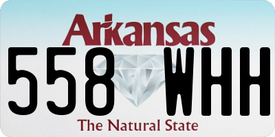 AR license plate 558WHH