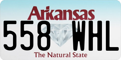 AR license plate 558WHL