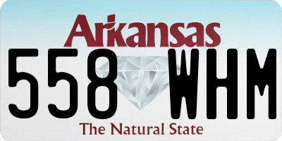 AR license plate 558WHM