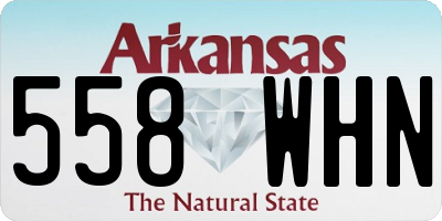 AR license plate 558WHN
