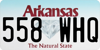 AR license plate 558WHQ