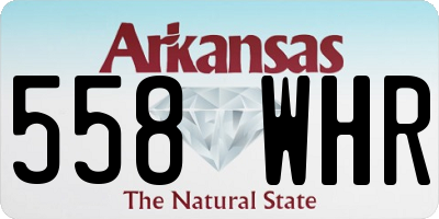 AR license plate 558WHR
