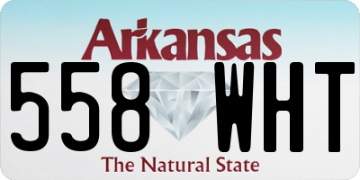 AR license plate 558WHT