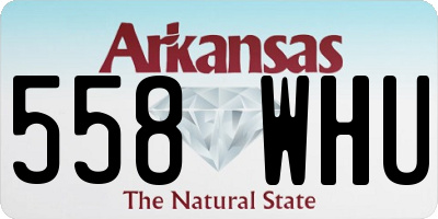 AR license plate 558WHU