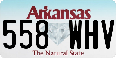 AR license plate 558WHV
