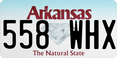AR license plate 558WHX