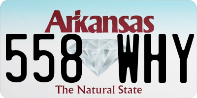 AR license plate 558WHY