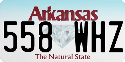 AR license plate 558WHZ