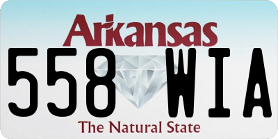 AR license plate 558WIA