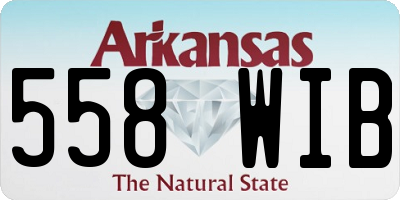 AR license plate 558WIB
