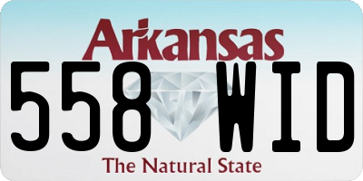 AR license plate 558WID