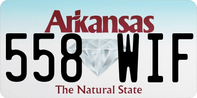 AR license plate 558WIF