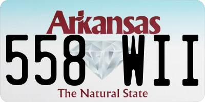 AR license plate 558WII