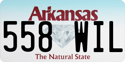 AR license plate 558WIL