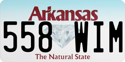 AR license plate 558WIM