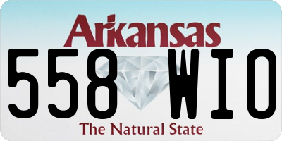 AR license plate 558WIO