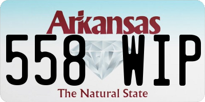 AR license plate 558WIP
