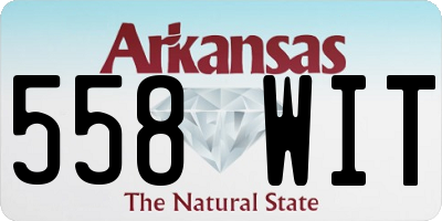 AR license plate 558WIT